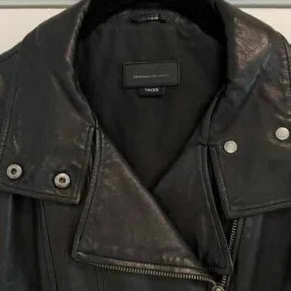 Mackage for Aritzia Kenya black leather motorcycle jacket XS - Picture 4 of 14